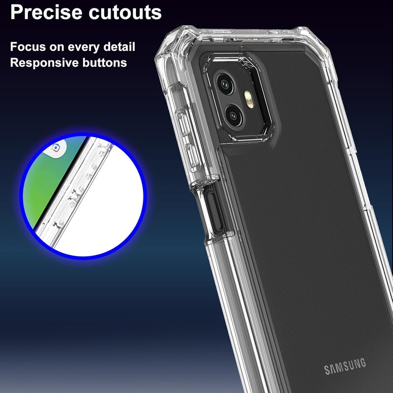 Ailiber for Samsung Galaxy XCover 7 Pro Case, XCover7 Pro Case with Screen Protector, Dual Layer Anti-Yellow Shockproof Corners TPU Bumper, Slim Silicone Full Body Protective Cover-Clear - Image 5